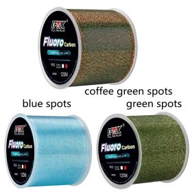 Multicolor Nylon Line Main Line Sub Line Fishing Line Spot Line Fishing (Option: Green spots-0.8)