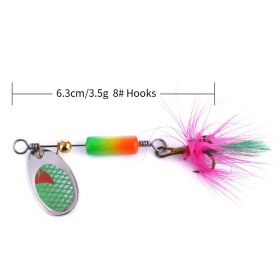 Lure Spinning Sequins Fishing (Option: 8 Colors-By Figure)