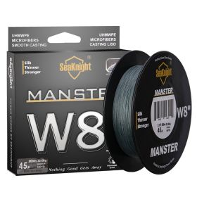 8-woven Gluing Dyneema Fish Line Raw Silk Weaving (Option: Gray-8.0)