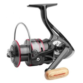 All Metal Lure Spinning Reel Fishing Wheel (Option: Black-HB3000)